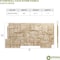Ekena Millwork 49"W x 24 1/2"H x 1 1/4"D Castle Rock Stacked Stone, StoneWall Faux Stone Siding Panel, Sandstone PNU24X48CRSD - alternate 5